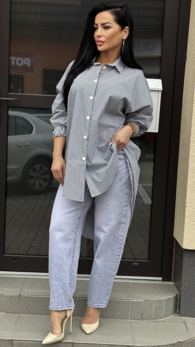 OverSize pásikavá košeľa